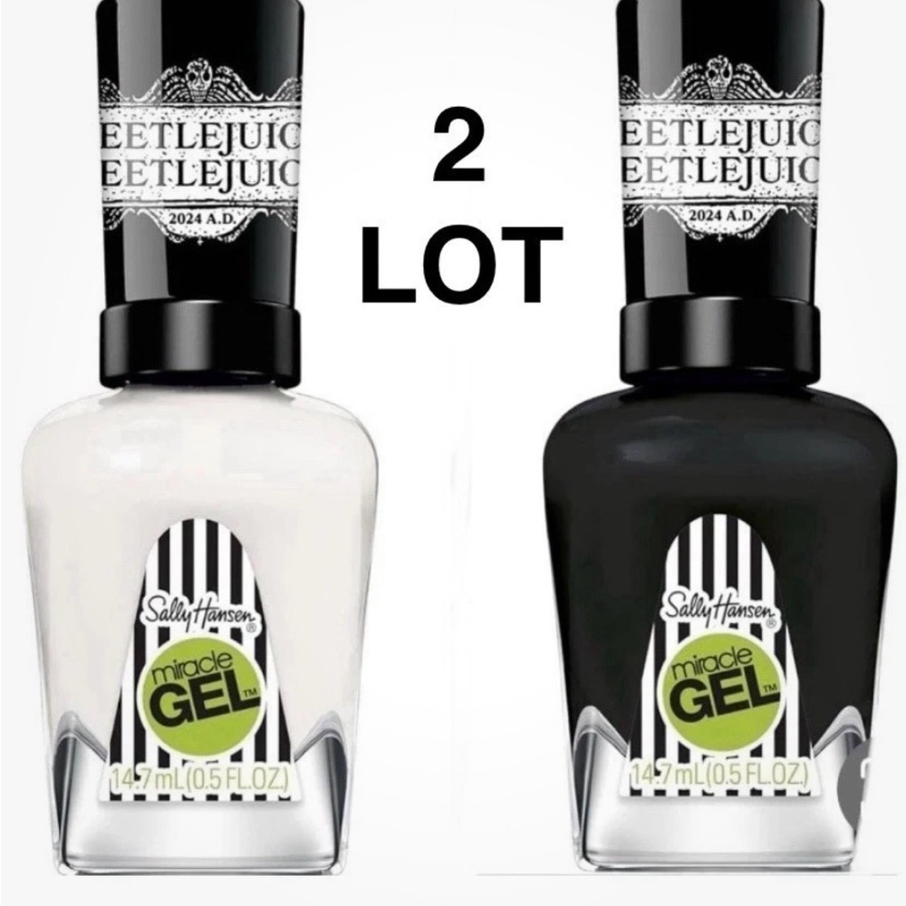 Miracle Gel Nail Polish Set - Black and White